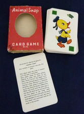 Vintage Animal Snap Card Game