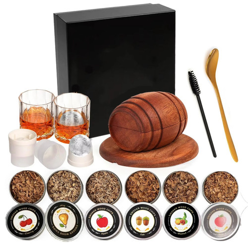 Whiskey smoker kit with - with,