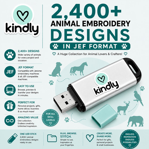 400 animal embroidery - 2,400+,