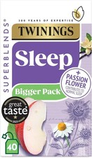 Twinings Sleep Tea Spiced Apple & Vanill Pack of 2x40teabag - B.B.D 8/2025