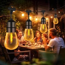 HEAVY DUTY FESTOON IP65 WATERPROOF LED OUTDOOR GARDEN STRING LIGHTS 98FT