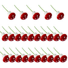 25/50/100x Mini Toadstool Mushroom Fairy Garden Ornament Decoration Crafts Tool