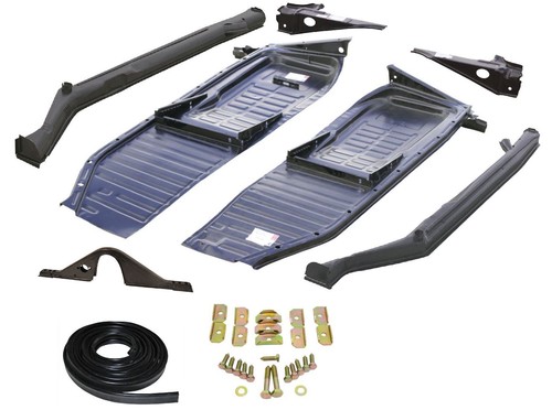 Floor pan and heater channel - and,