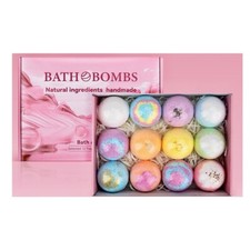 12 Pieces Bath Bombs Gift Set Handmade Fizzy Bubble Bath Bombs Vegan