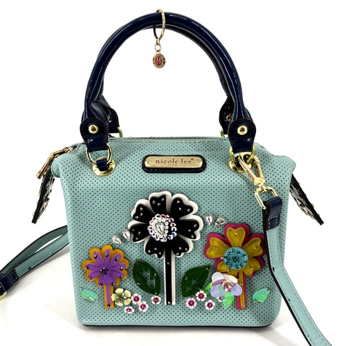 Nicole lee floral handbag - floral, top