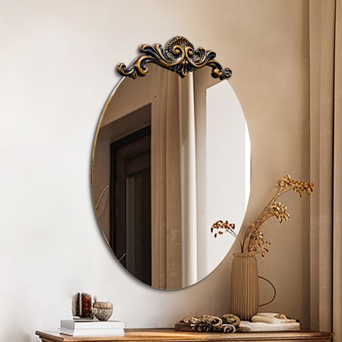 Ornate glam oval - ornate, mirror