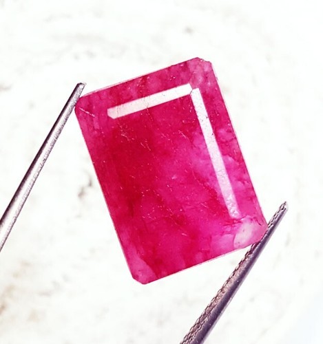 Natural red beryl - red,