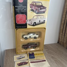 Lledo Ba1002 Vanguards Ford Anglia Diecast Model Car Rally Broadspeed Racing Set