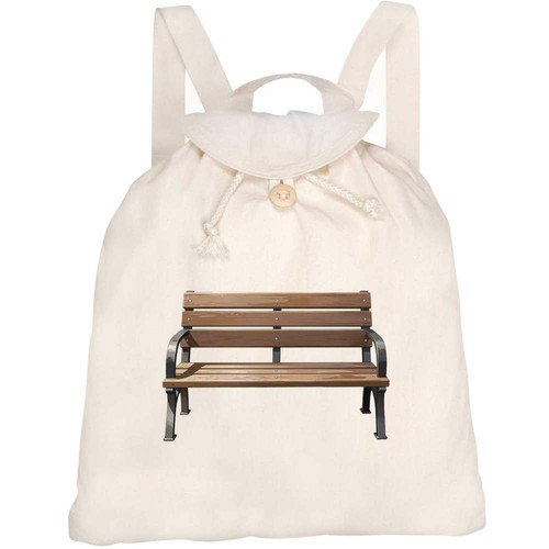 Garden bench canvas rucksack - canvas,