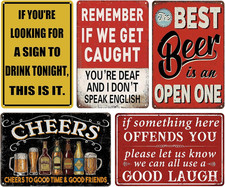 Funny Vintage Metal Tin Bar