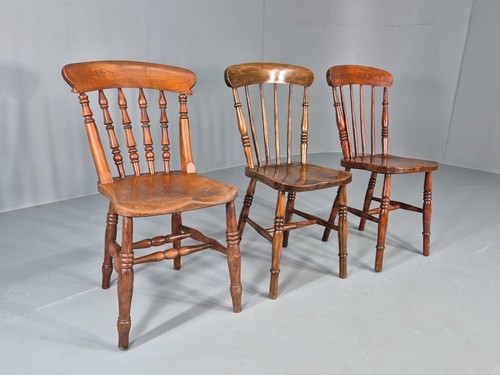 Antique windsor chairs elm - 3,