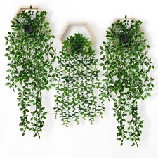 3Pcs Artificial Hanging Plants