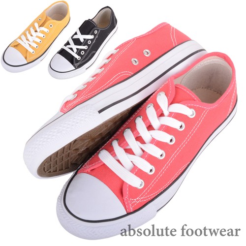 Womens ladies slip canvas - on,