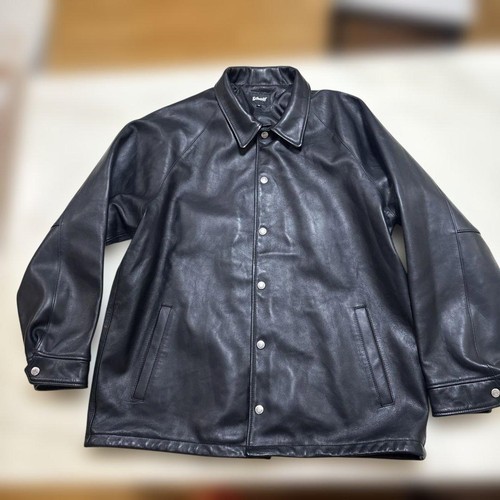 Schott leather coach jacket - coach,