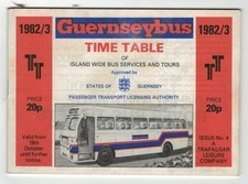 Guernseybus Timetable Booklet - 18th October 1982