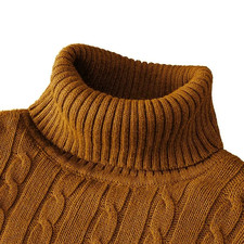Mens Roll Neck Cotton