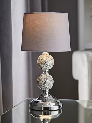 Harmony mosaic chrome table - harmony,
