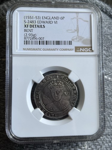 Edward silver sixpence - edward, vi