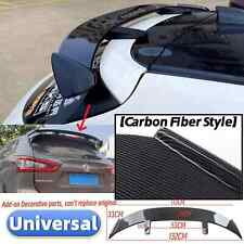 Universal Carbon Fiber Look Rear Roof Spoiler Boot Wing For Nissan Qashqai 13-21