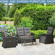 4 Piece Rattan Garden