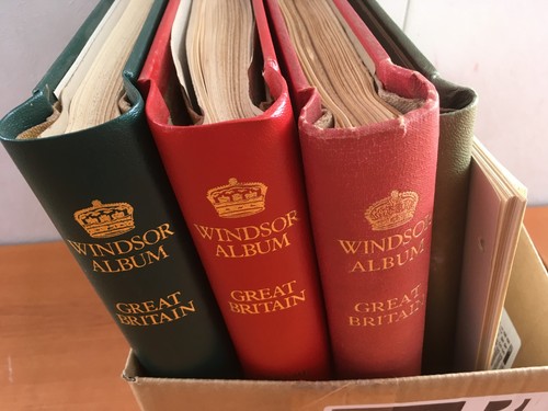 Windsor stamp albums - gb,