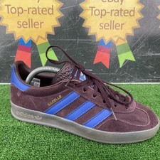 ❤️ Adidas Gazelle Indoor Aston Villa West Ham Claret & Blue Mens Trainers UK 7