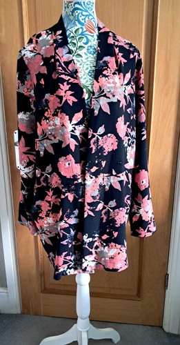 Evans black pink floral - evans, black/pink