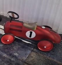 Vintage metal pedal car - vintage,