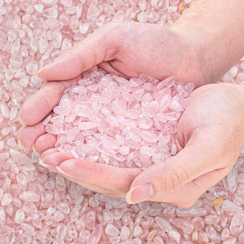 Rose quartz crushed - rose,