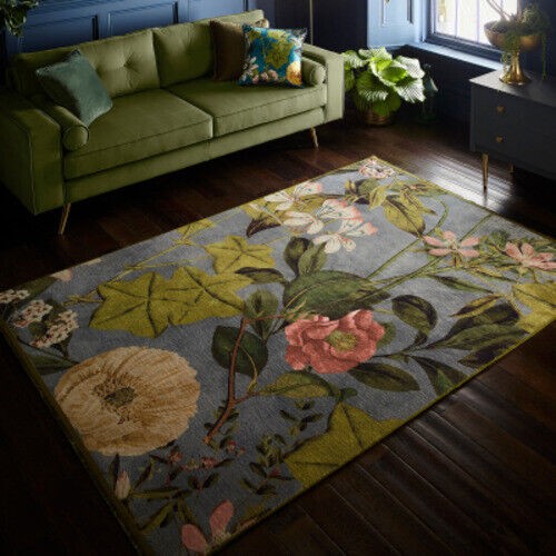Pink passiflora rug mineral - pink,
