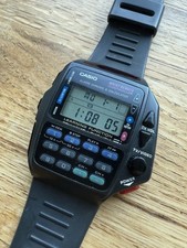 RARE Working Vintage Retro Casio CMD-40 Remote Control Watch Calculator Black