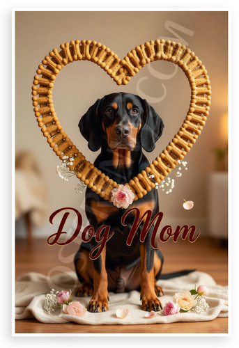 Black tan coonhound - coonhound, mom