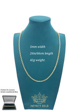 9ct Gold XP 5mm Smooth Belcher