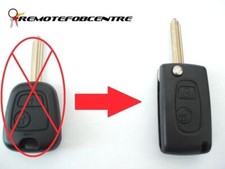 2 btn flip key fob case upgrade for Citroen Saxo Xsara Picasso Berlingo remote