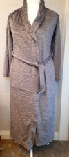 M&S Per Una Ash Grey Long Dressing Gown/Housecoat Size 8-10 Animal Print BNWT