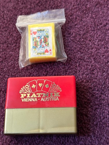 Miniature playing cards