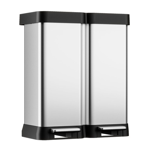 Dual compartment kitchen trash - dual,