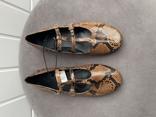 Snake print strappy mary - print,