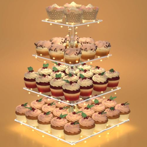 Cupcake stand with lights 4 - cupcake,