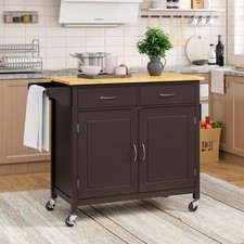 Rolling Kitchen Island w/ 2