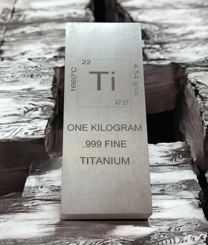 1kg titanium bullion bar - 1kg,