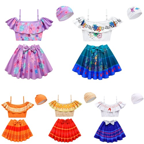 Kids girls swimsuit hats short - girls,