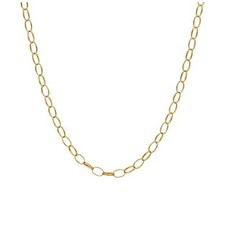 9ct Gold 2.65mm Oval Belcher