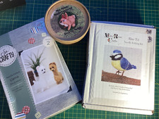 3 Needle Felting Kits Mini Makes Bunny - So Crafty Llama - Milly Rose Blue Tit