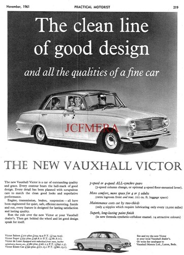 Vauxhall victor saloon motor - 'victor',