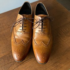 Base London Mens Mirabelle Tan Leather Brogues/UK10/EU44