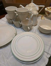 Vintage Art Deco Complete Tea Service By Swinningtons, Staffordshire Collectable