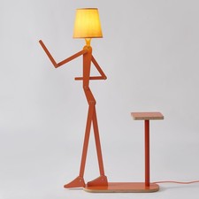 Unique Wood Floor Lamp Tea