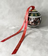 Halcyon Days - Dogs Leave Pawprints on Your Heart - Christmas Tree Bauble