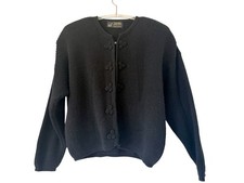 Yana 100% Alpaca Black Cropped